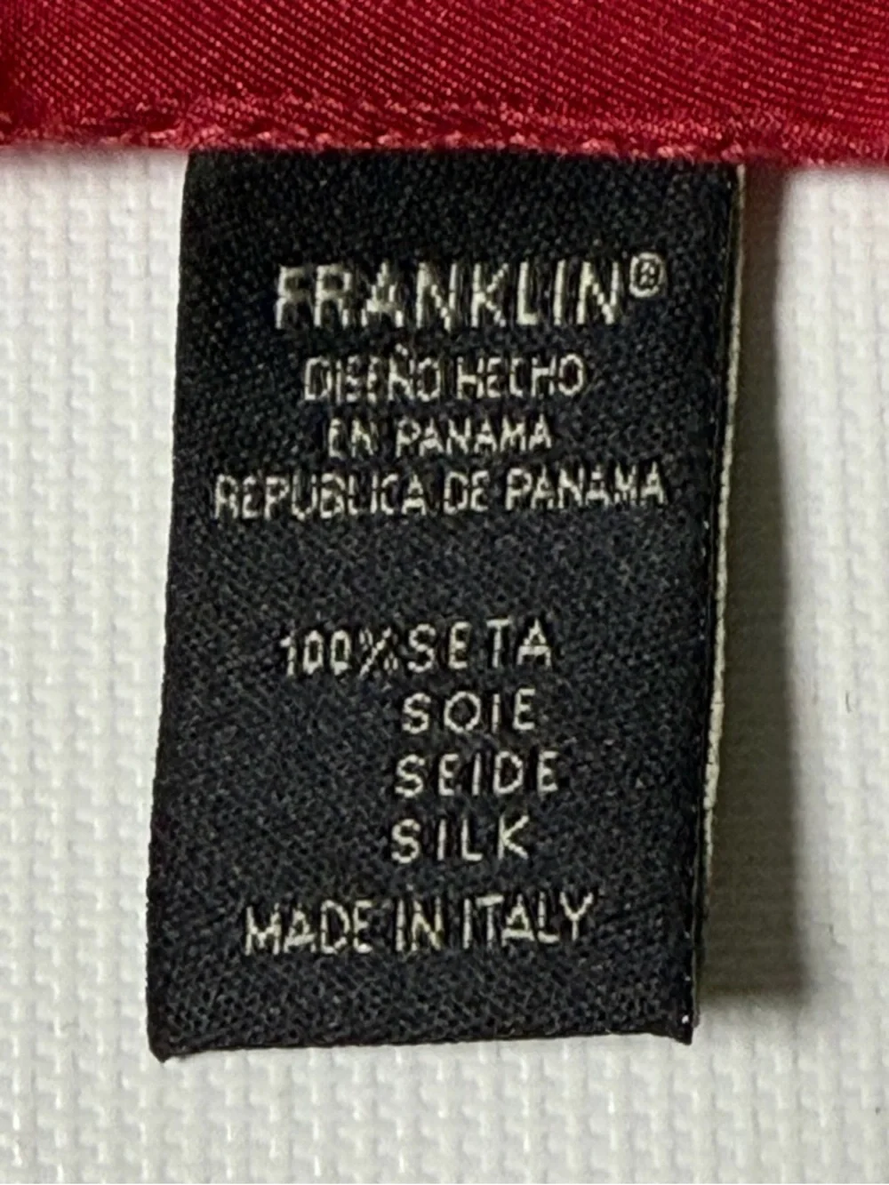 Franklin of Panama Hand Made Silk Scarf